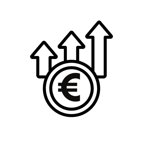 ICON EURO AND ARROWS UP